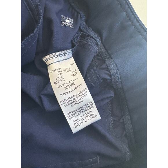 Med Couture Womens Touch Yoga Scrub Pants Navy Blue Size Medium TALL Nursing 33" - Picture 8 of 9